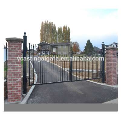 Wrought Iron Driveway Gates,Double Door Iron Gate for Villa Garden