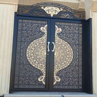 luxury villa wrought iron entrance gate  cast aluminum entry door desgin